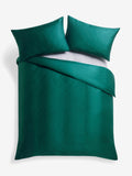 Teal blue Egyptian cotton duvet cover set 400 thread count (British brand)