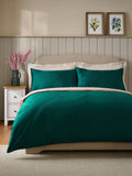 Teal blue Egyptian cotton duvet cover set 400 thread count (British brand)