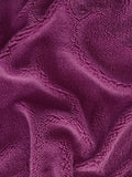 Dark pink teddy fleece duvet cover and pillowcase set - British product