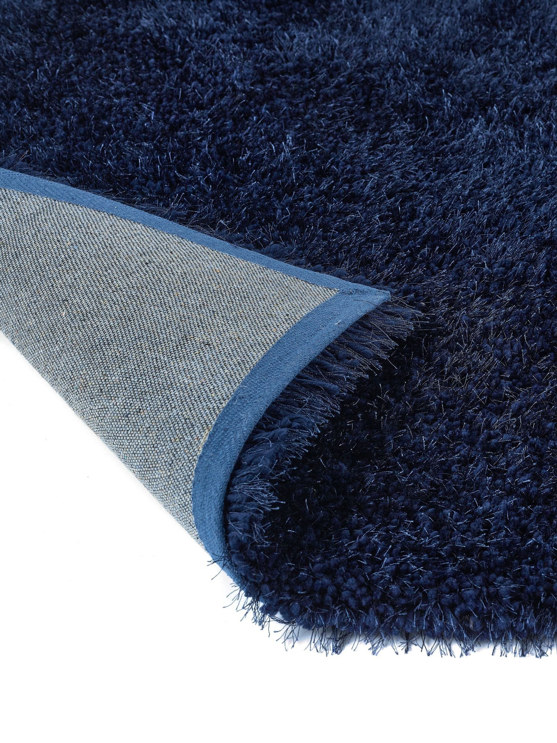 Origin Rugs Blue Chicago soft shaggy rug 160x110cm - British product