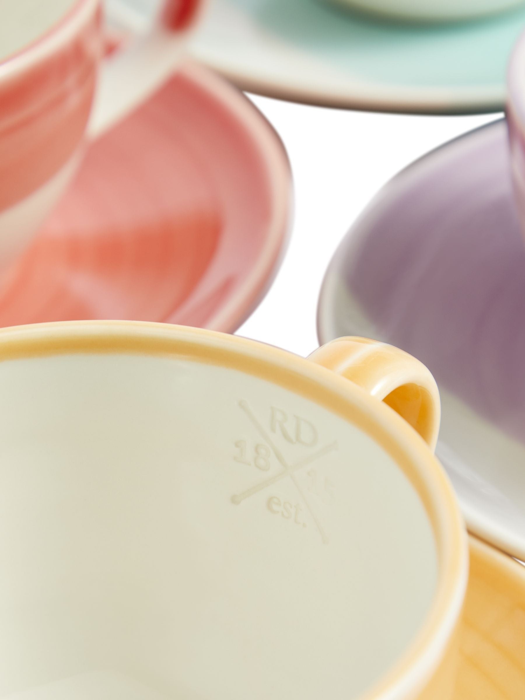 Royal Doulton 1815 Bright cappuccino cups and saucers, imported from the UK