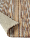 Origin Rugs beige stripe wool rug - British product