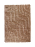 Origin Rugs shaggy rug soft carved wave, imported from the UK
