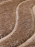 Origin Rugs shaggy rug soft carved wave, imported from the UK