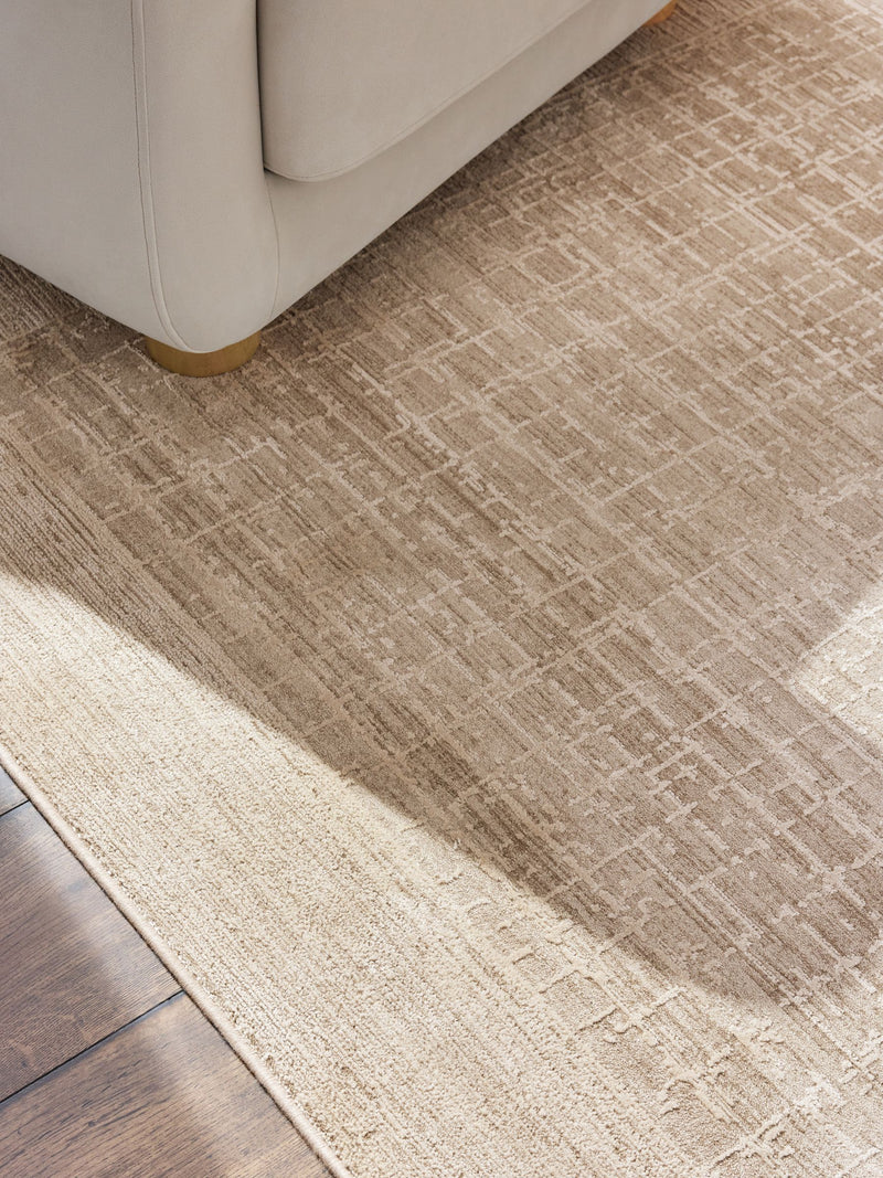 Blair Border rug light natural synthetic fibres (British brand)