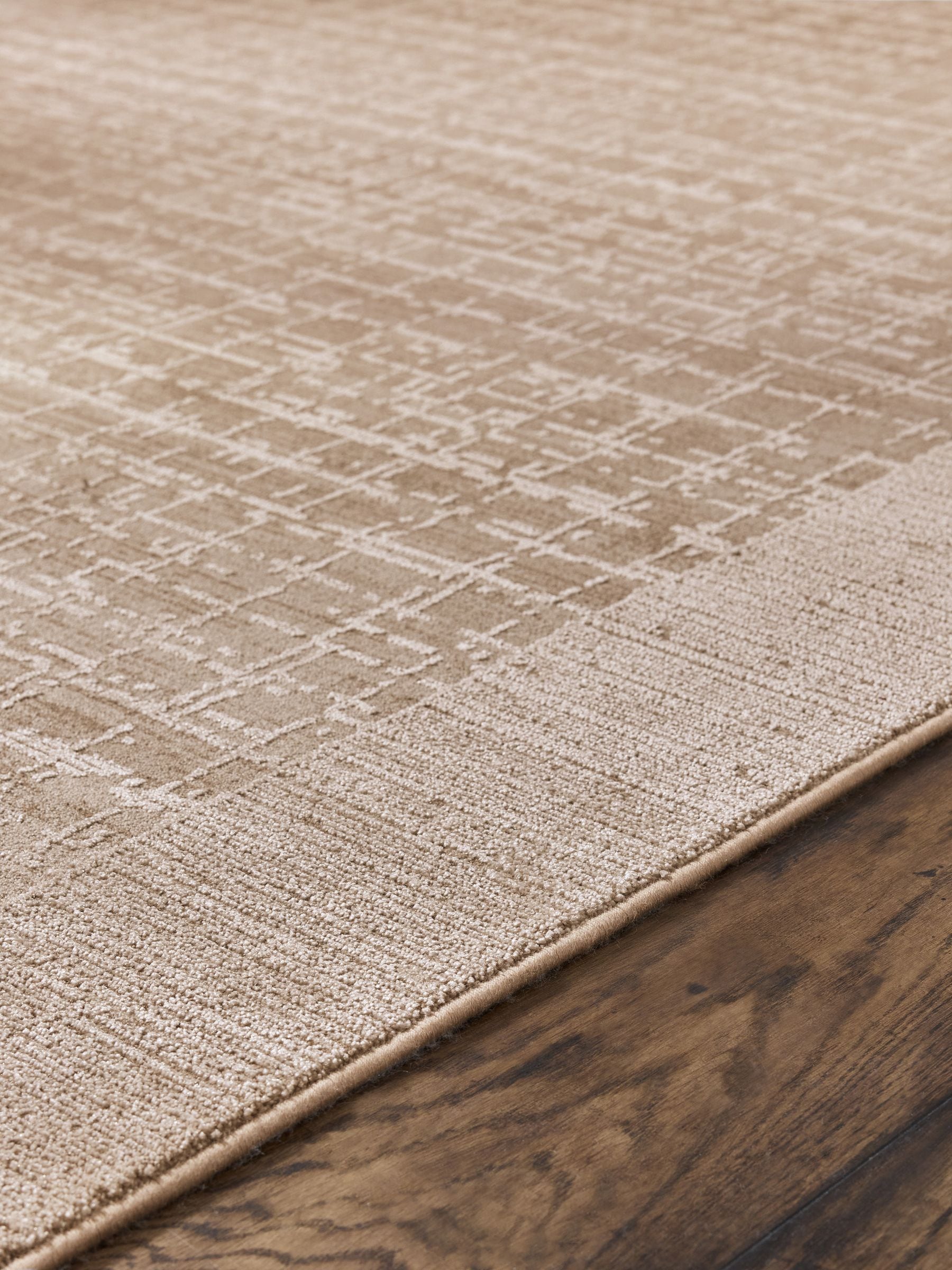Blair Border rug light natural synthetic fibres (British brand)