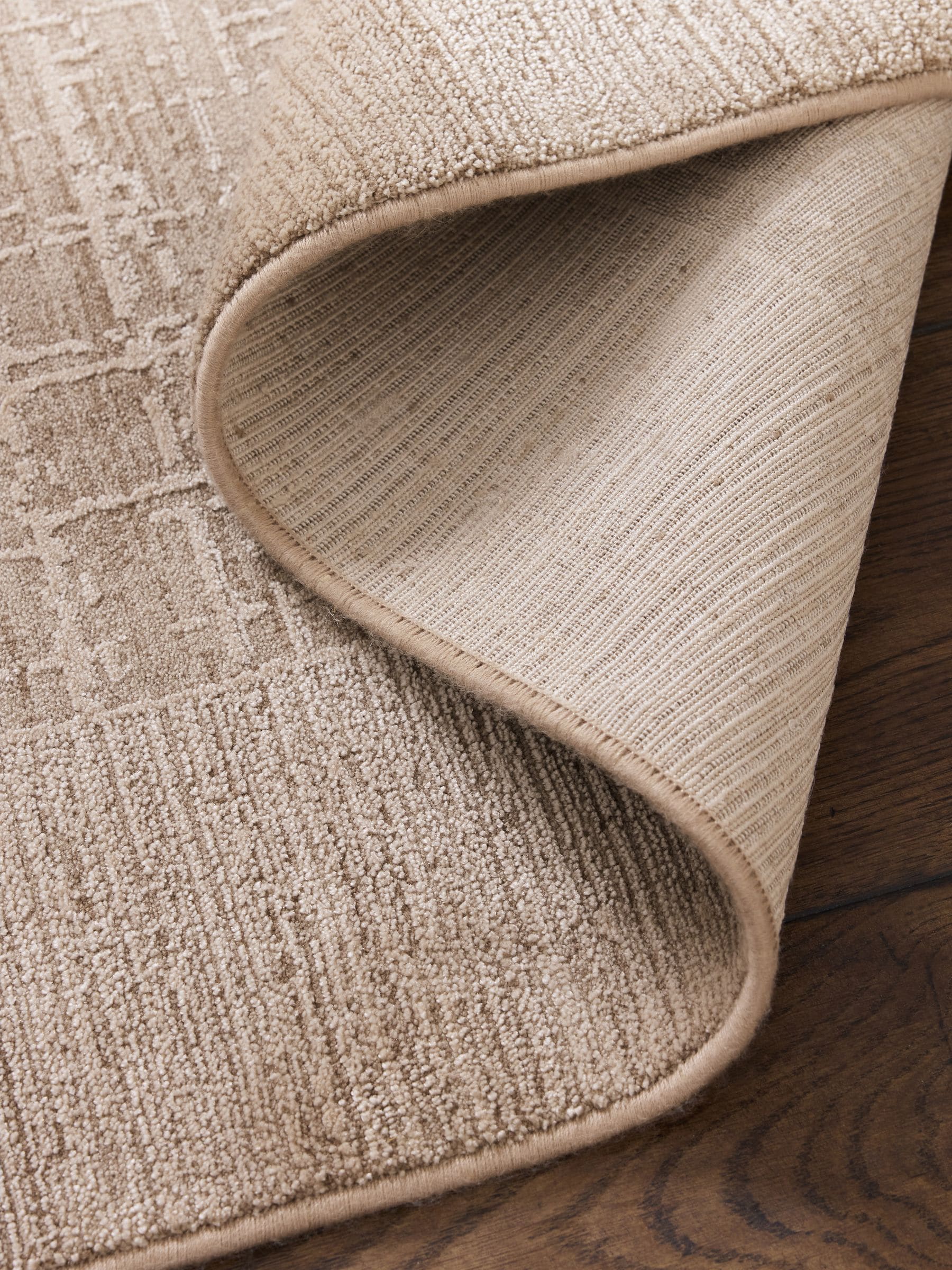 Blair Border rug light natural synthetic fibres (British brand)