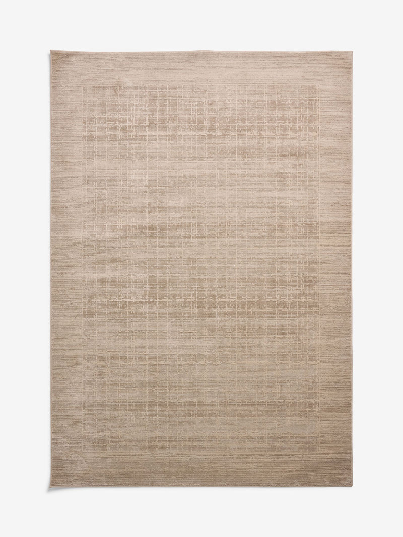 Blair Border rug light natural synthetic fibres (British brand)