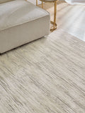 Durable Light Grey Luna Abstract Rug (British brand)