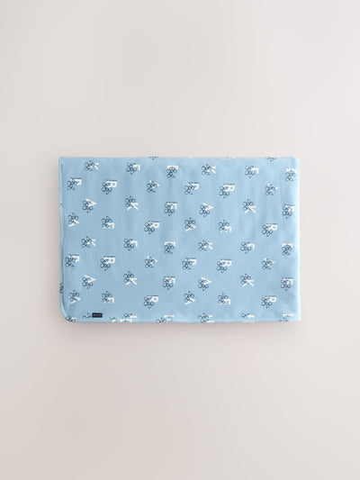 Next Baker by Ted Baker Blue Balloon Dog Print Cotton Blanket- Buy online at McGrocer
