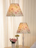 Laura Ashley Gosford table lamp white metal pink shade H47cm - British product