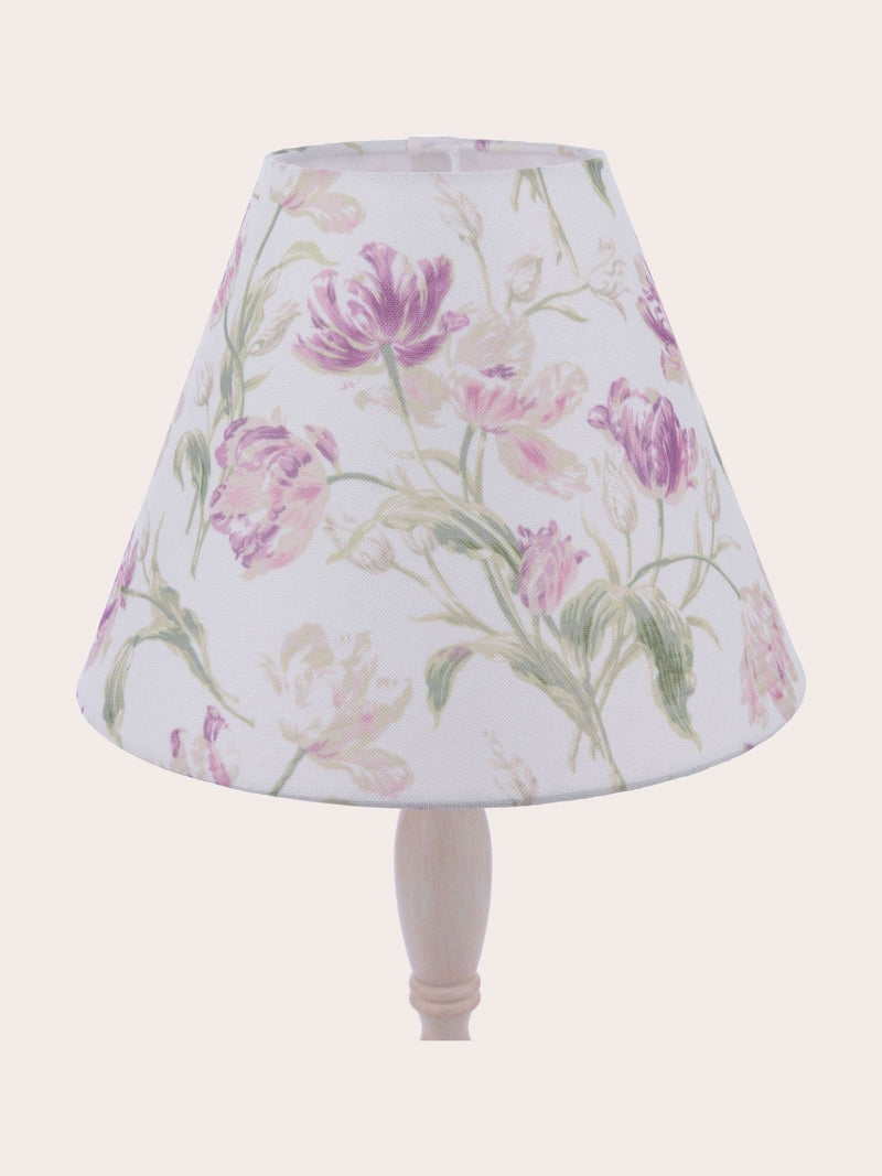 Laura Ashley Gosford table lamp white metal pink shade H47cm - British product