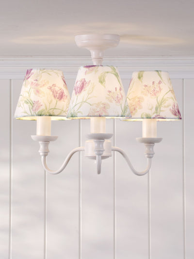 Next Laura Ashley Gosford 3 Light Semi Flush Ceiling Light- Buy online at McGrocer