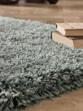 Origin Rugs Green Chicago soft shaggy rug, imported from the UK