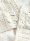 Baker by Ted Baker cream cable knit fleece baby blanket (British brand)
