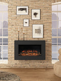 Be Modern Albali wall mounted electric fire anthracite finish, UK version