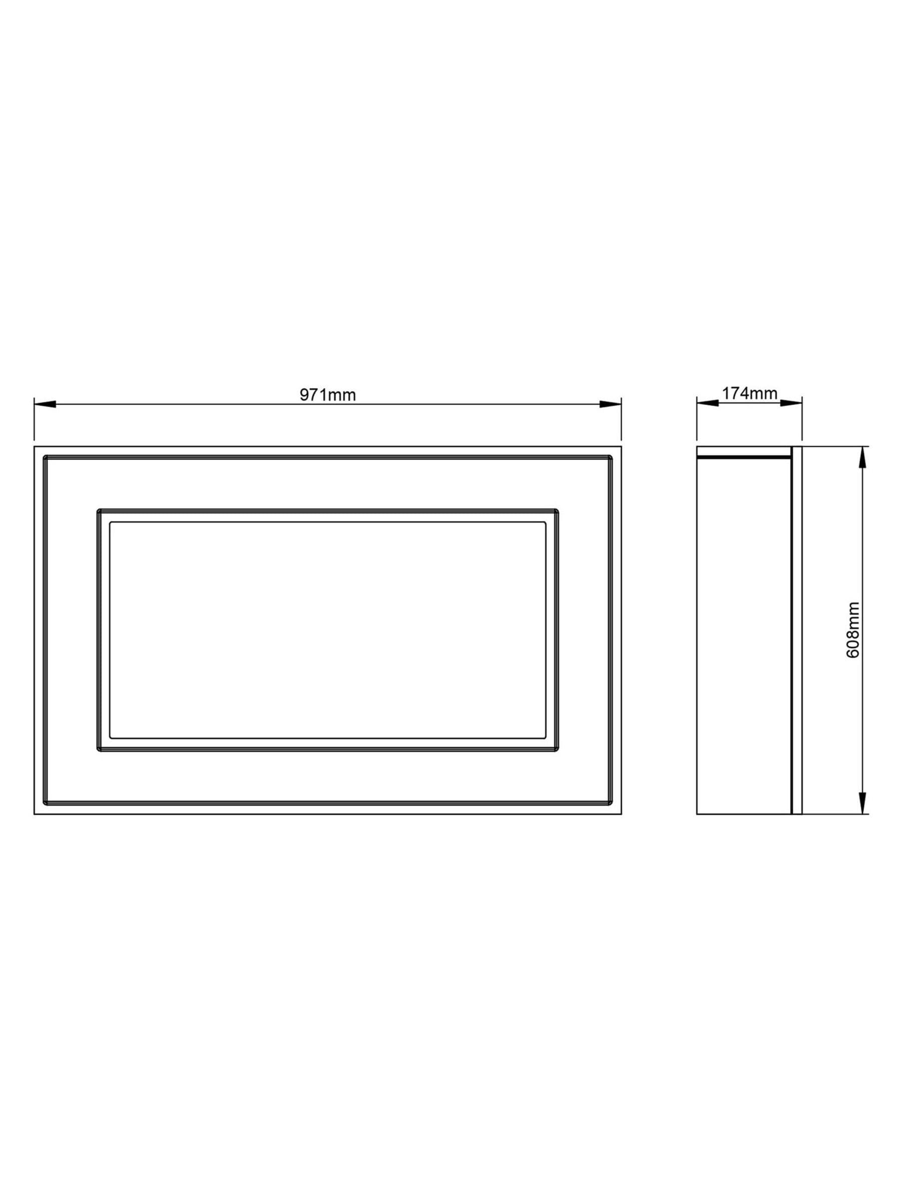 Be Modern Albali wall mounted electric fire anthracite finish, UK version