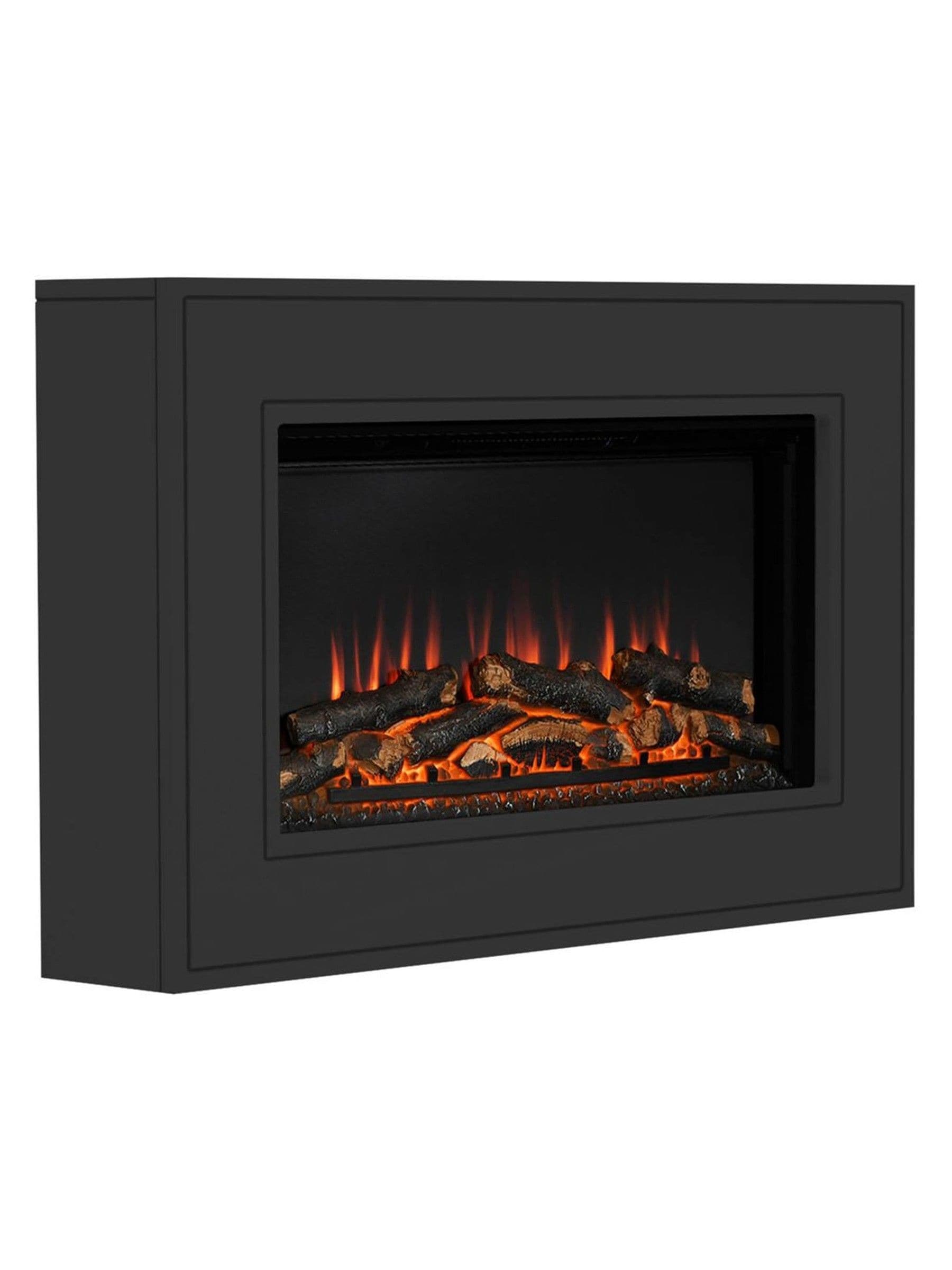 Be Modern Albali wall mounted electric fire anthracite finish, UK version