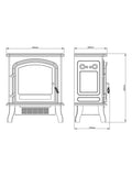 Be Modern Black Colman freestanding electric stove, imported from the UK