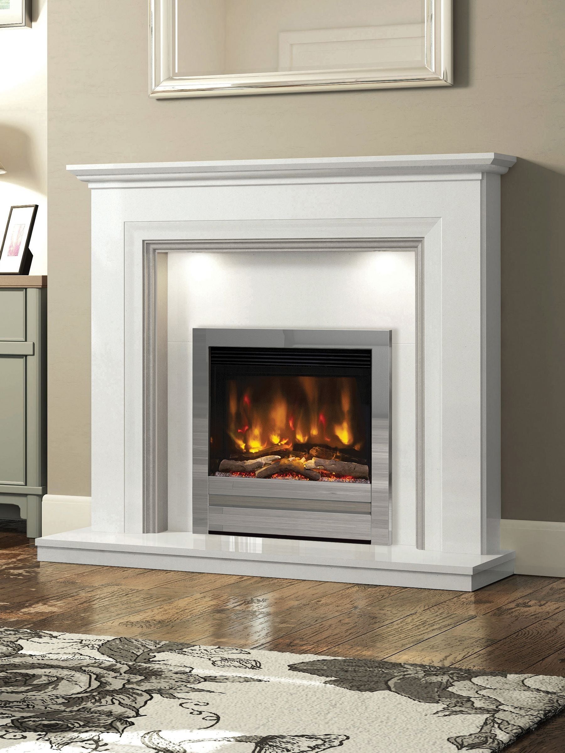 Be Modern Pryzm Edge 22-inch inset electric fireplace, UK version