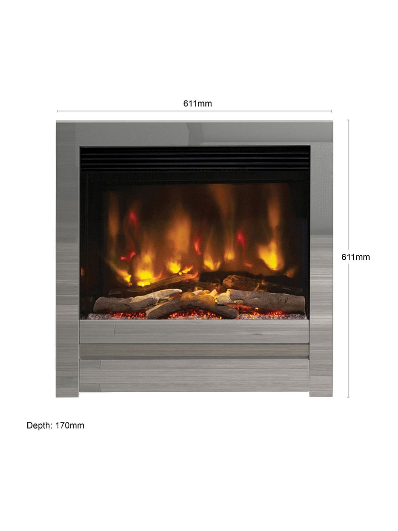 Be Modern Pryzm Edge 22-inch inset electric fireplace, UK version
