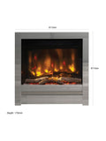 Be Modern Pryzm Edge 22-inch inset electric fireplace, UK version