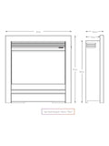 Be Modern Pryzm Edge 22-inch inset electric fireplace, UK version