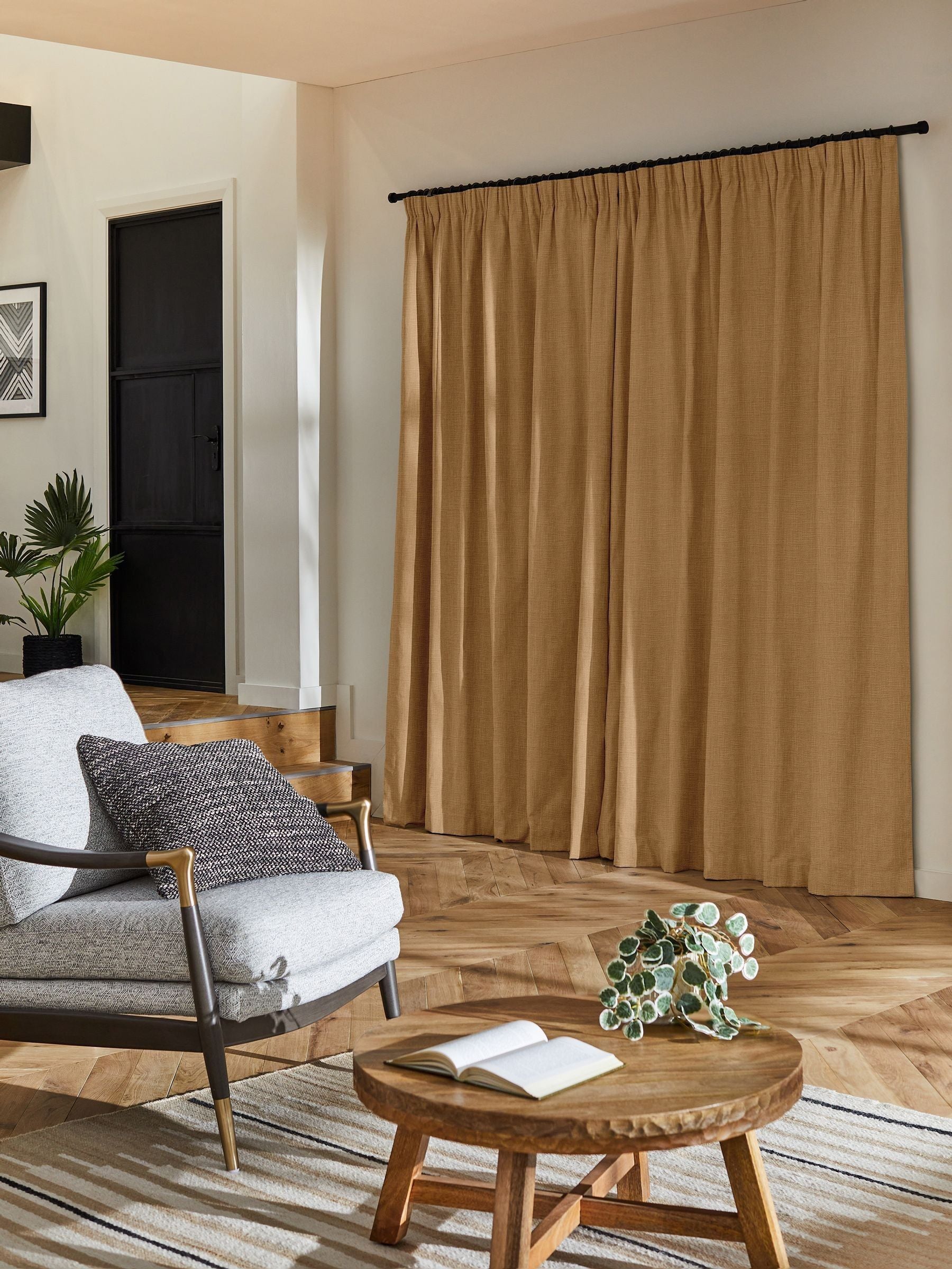 Next Nikki made to measure curtains fawn natural, UK version