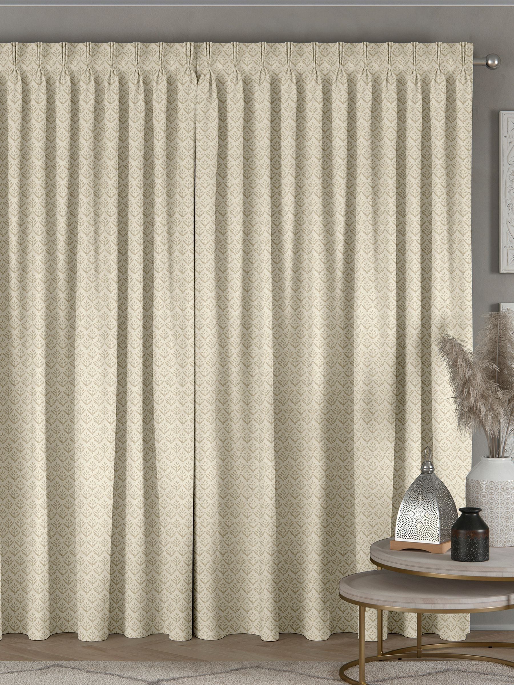 Sand Yellow made-to-measure curtains in cotton-linen blend, imported from the UK