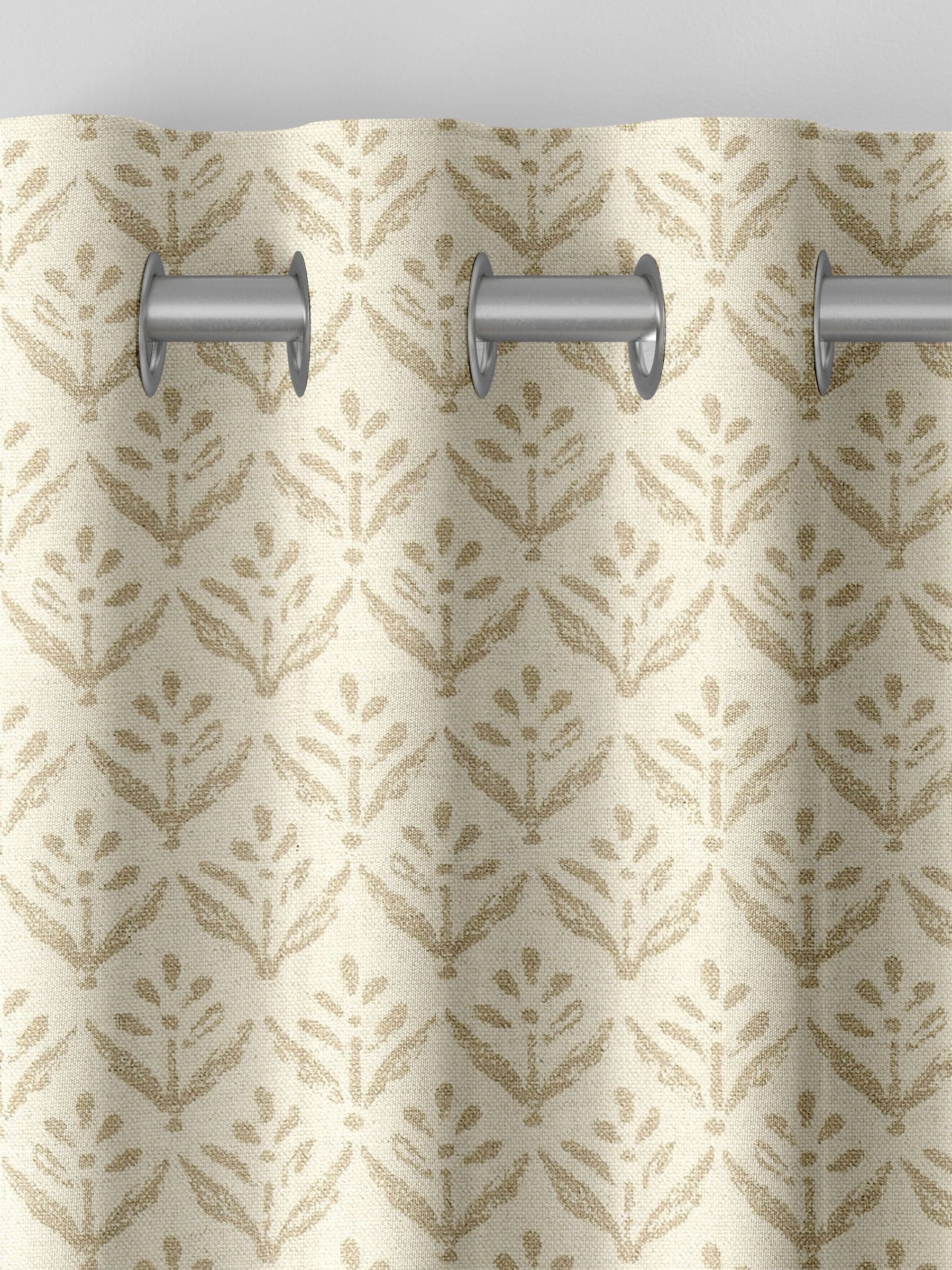 Sand Yellow made-to-measure curtains in cotton-linen blend, imported from the UK