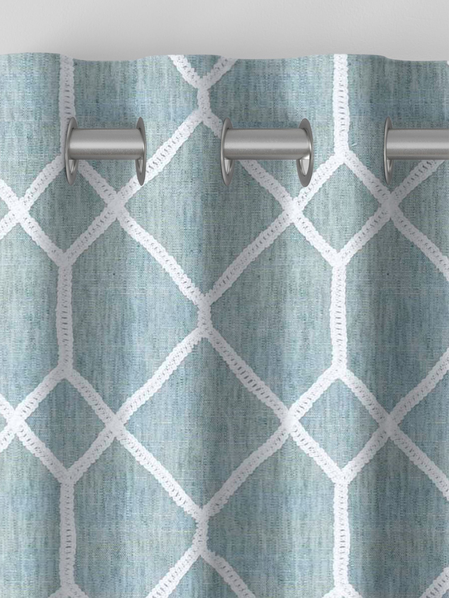 Next Earle seafoam grey made to measure curtains, imported from the UK