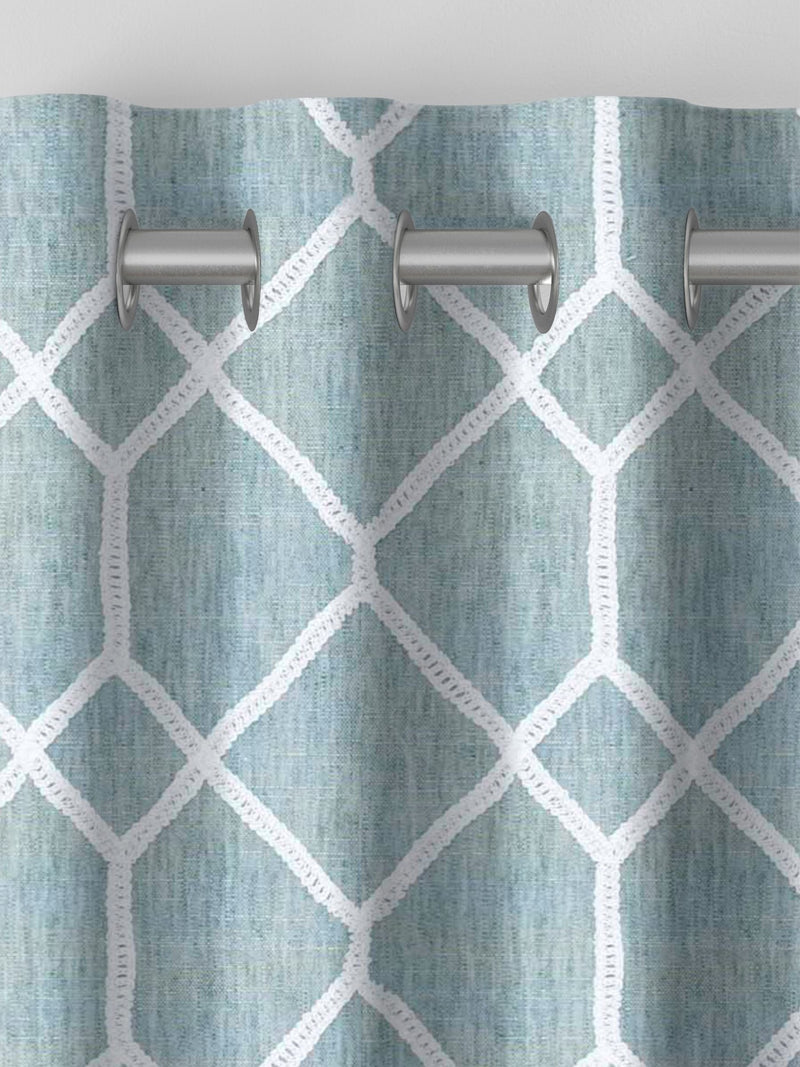 Next Earle seafoam grey made to measure curtains, imported from the UK