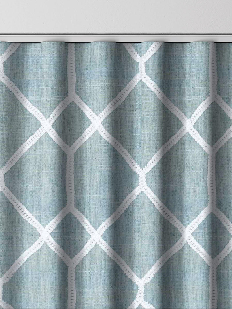 Next Earle seafoam grey made to measure curtains, imported from the UK