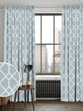 Next Earle seafoam grey made to measure curtains, imported from the UK