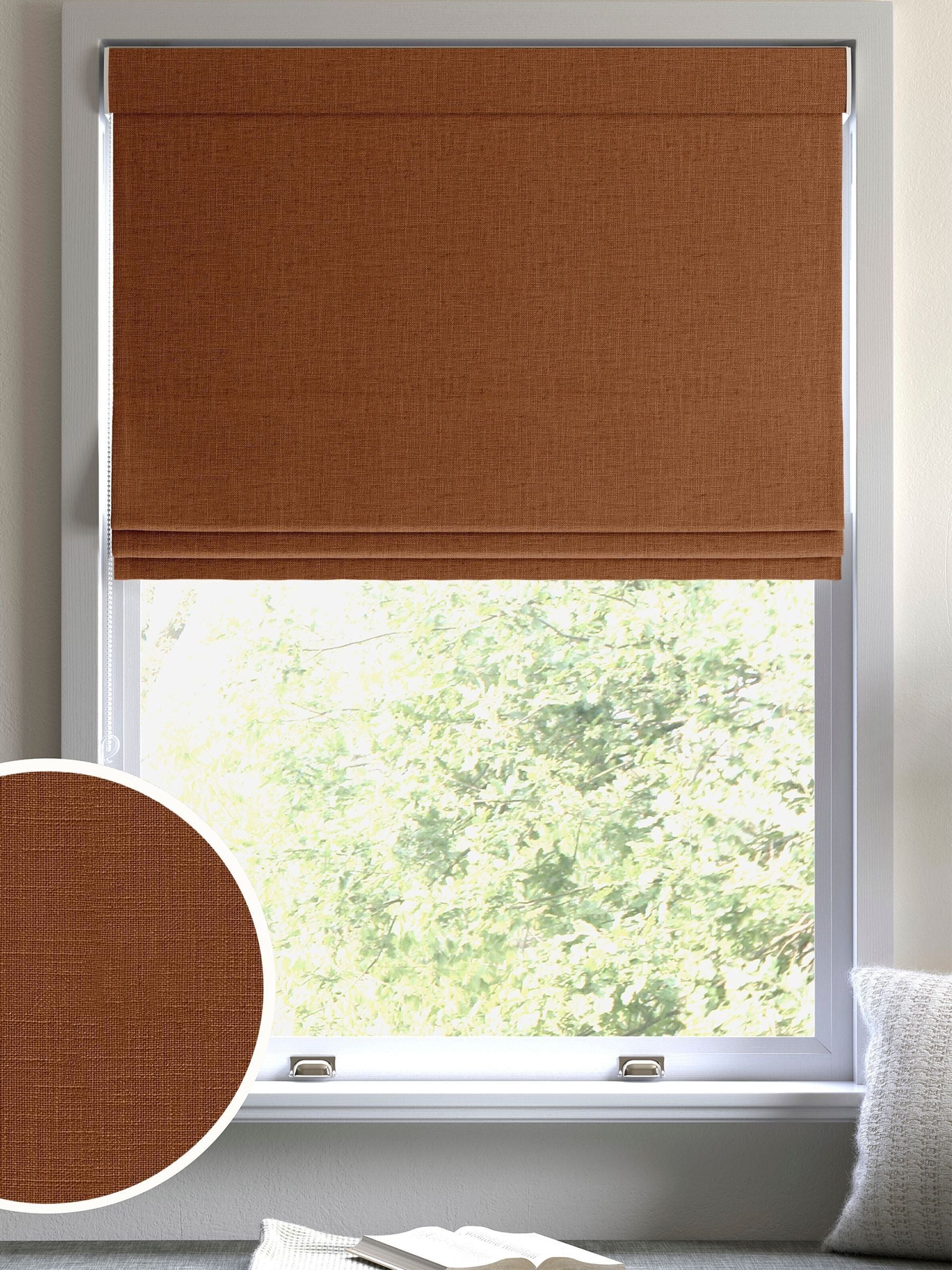 Next Rust Orange Nikki Roman blind, made to measure, imported from the UK