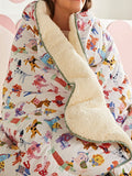 Night Lark dog print throw duvet single, UK version
