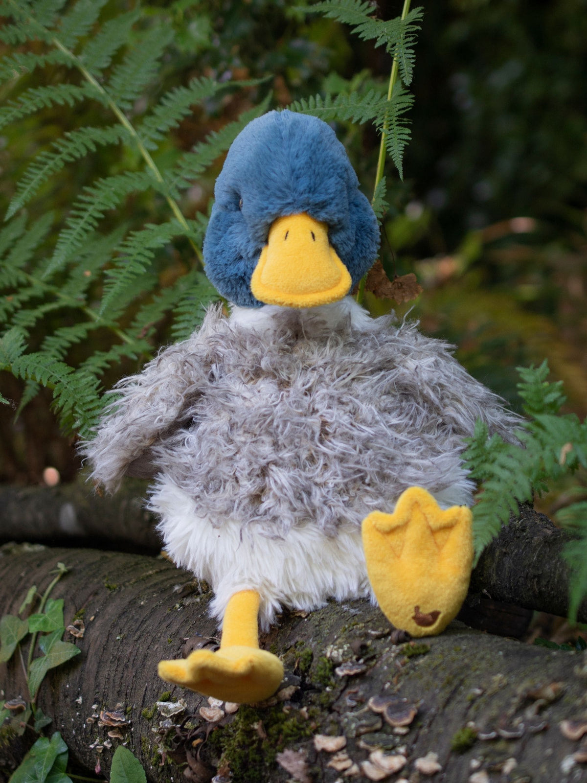 Wrendale Webster duck plush toy grey (British brand)