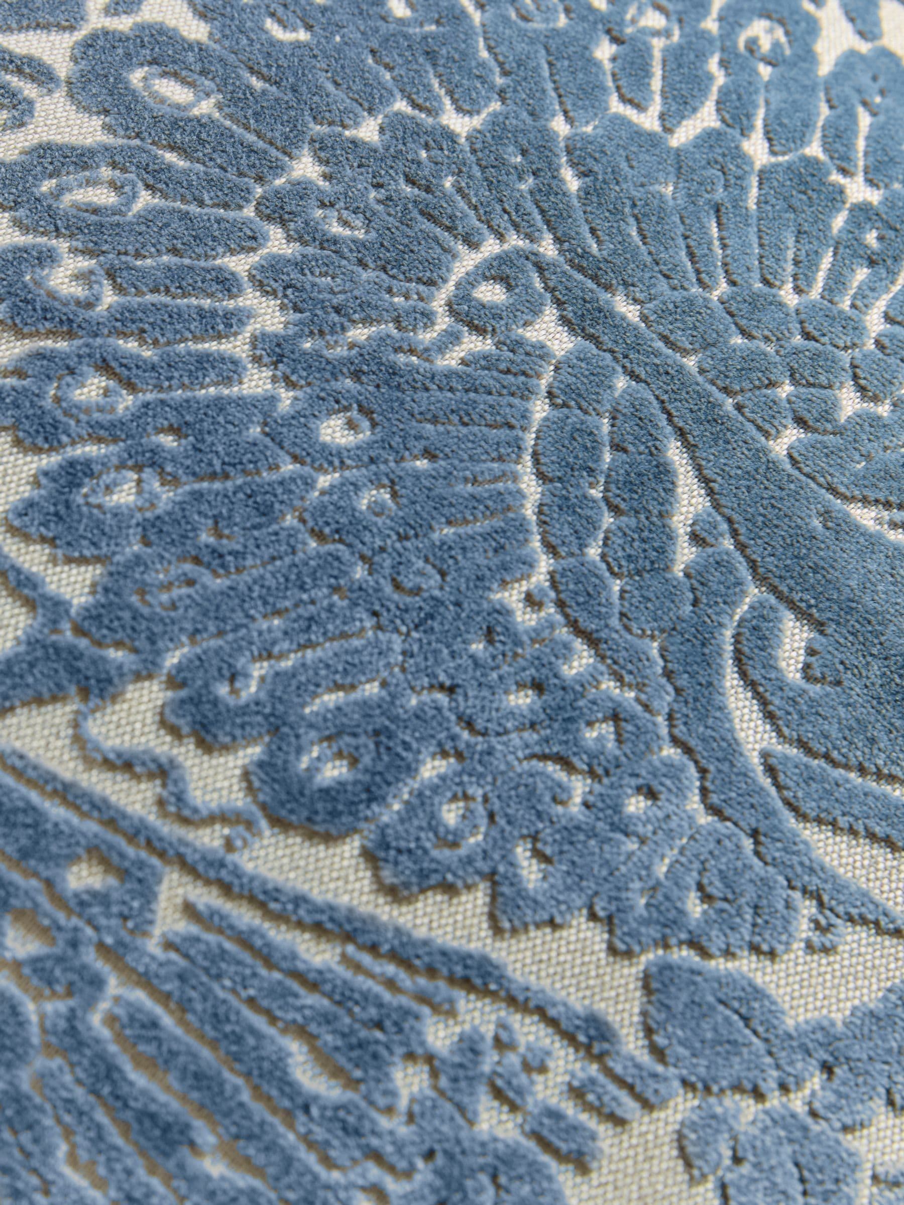 Laura Ashley peacock damask cushion 50cm - British product