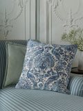 Laura Ashley peacock damask cushion 50cm - British product