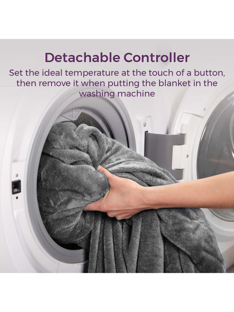 Carmen grey heated wearable blanket - British product