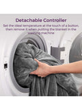 Carmen grey heated wearable blanket - British product