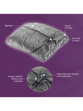Carmen grey heated wearable blanket - British product