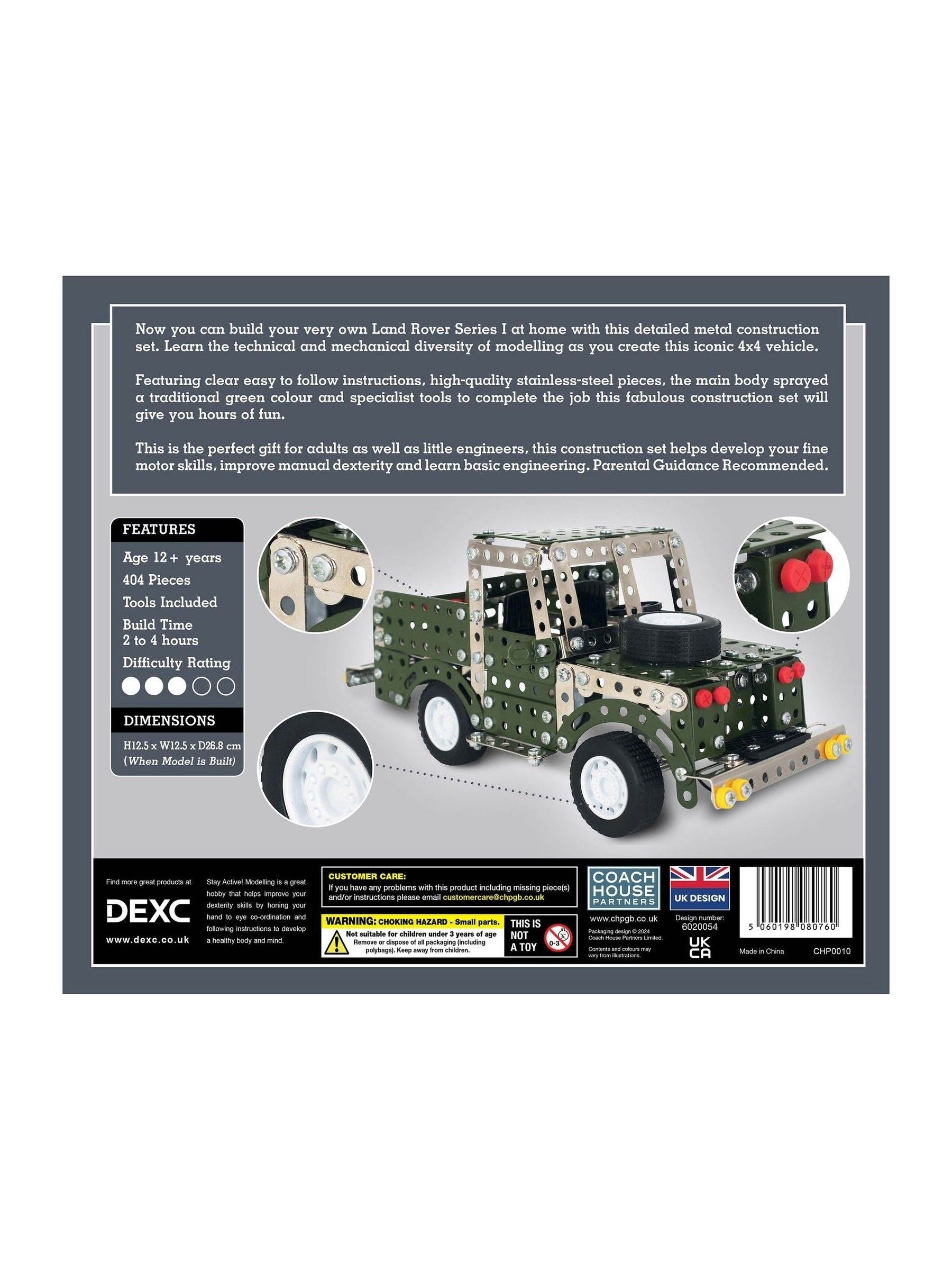 Coach House Partners Land Rover metal construction set - British product