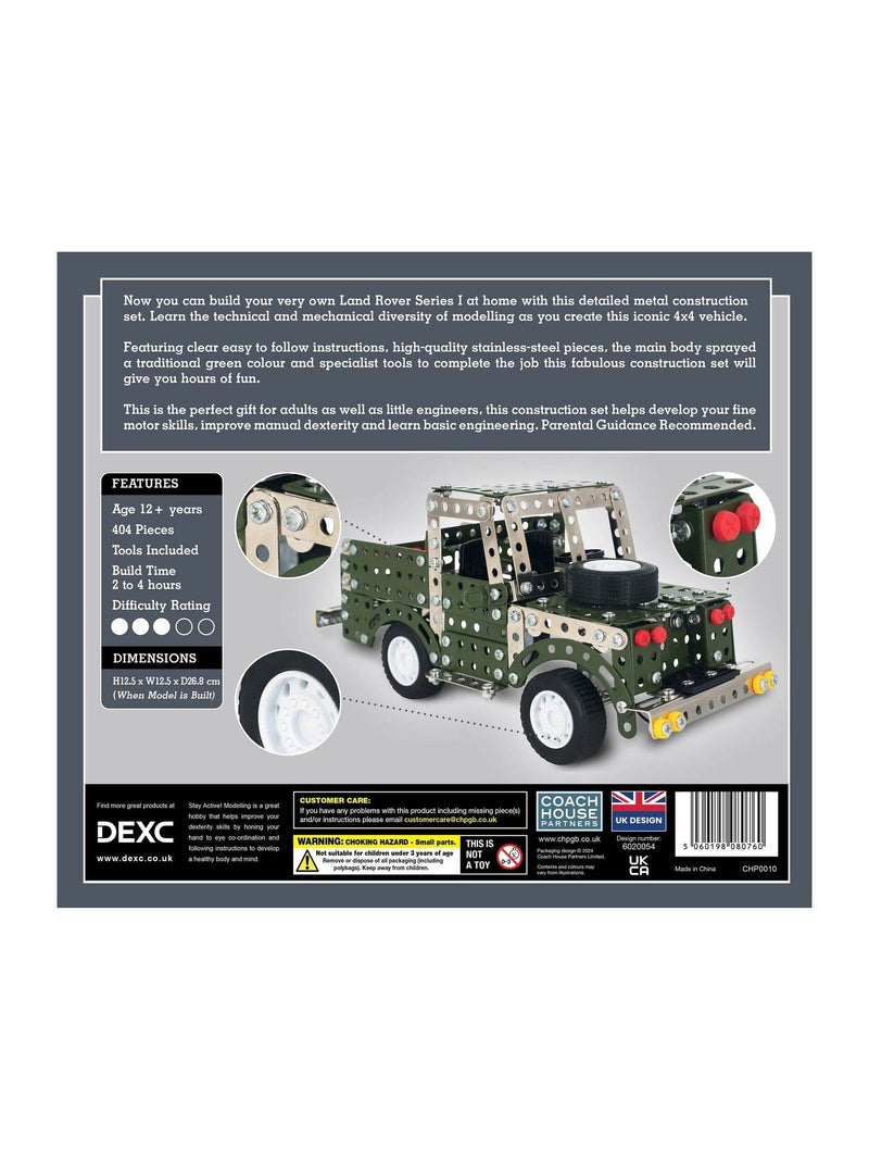 Coach House Partners Land Rover metal construction set - British product