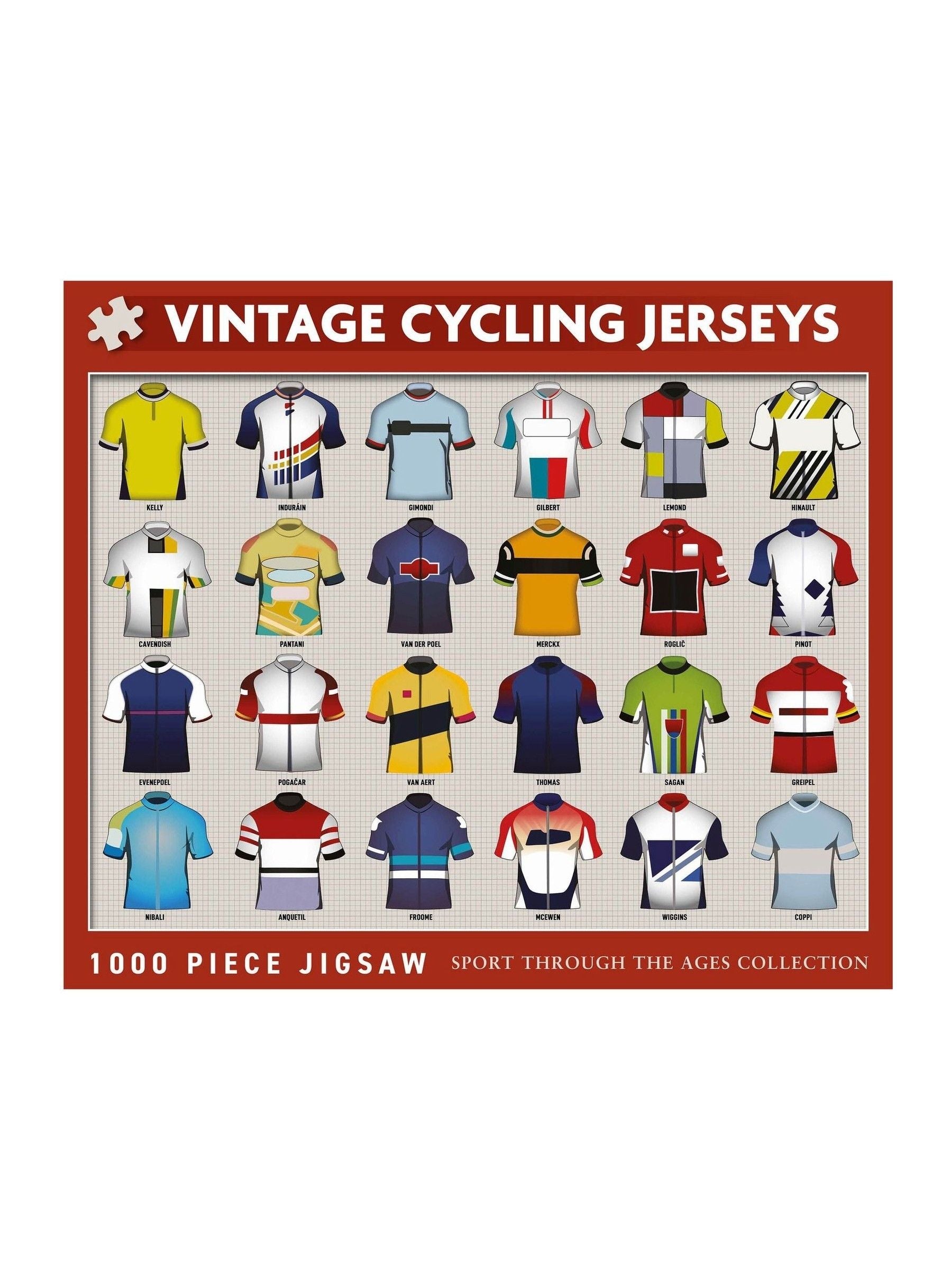 Coach House Partners vintage cycling jerseys 1000-piece puzzle (British brand)