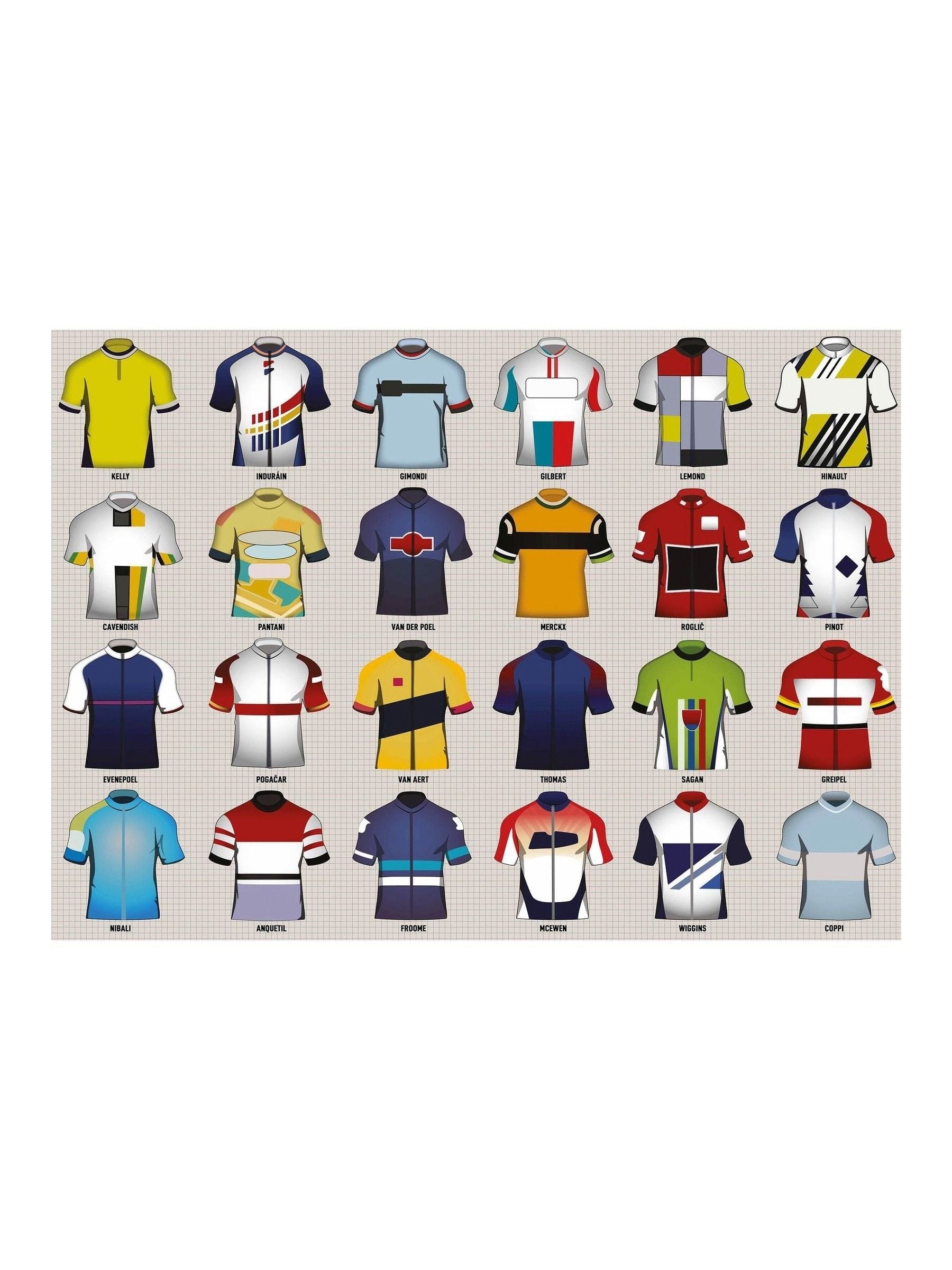 Coach House Partners vintage cycling jerseys 1000-piece puzzle (British brand)