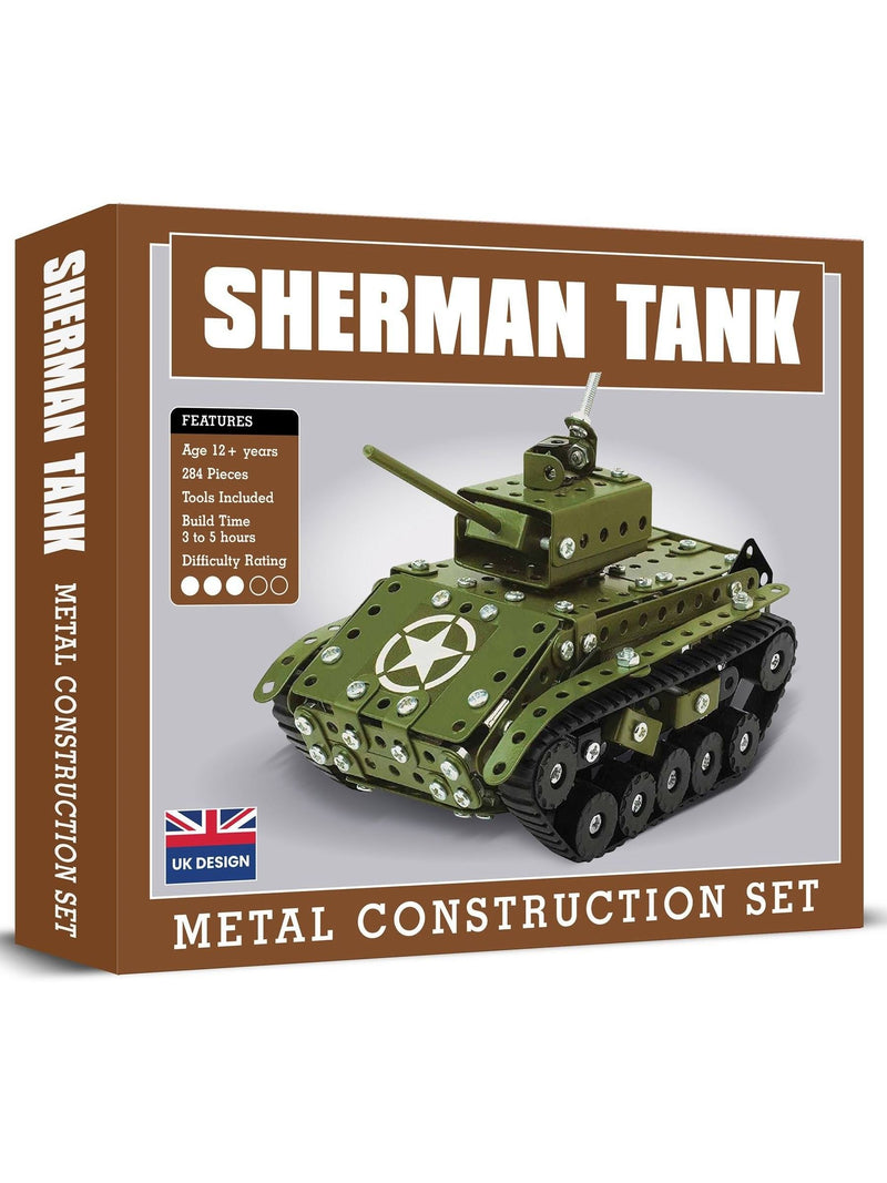 Coach House Partners Sherman Tank metal construction set, imported from the UK