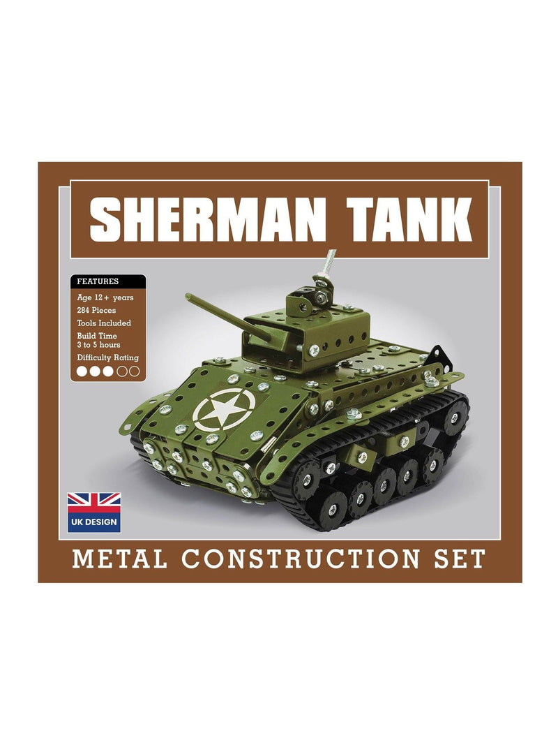 Coach House Partners Sherman Tank metal construction set, imported from the UK