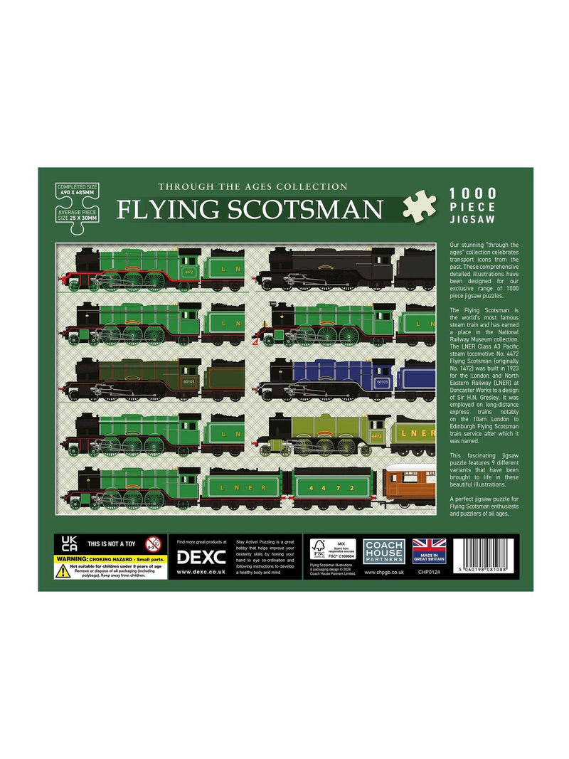 Coach House Partners Flying Scotsman 1000 piece jigsaw puzzle, imported from the UK