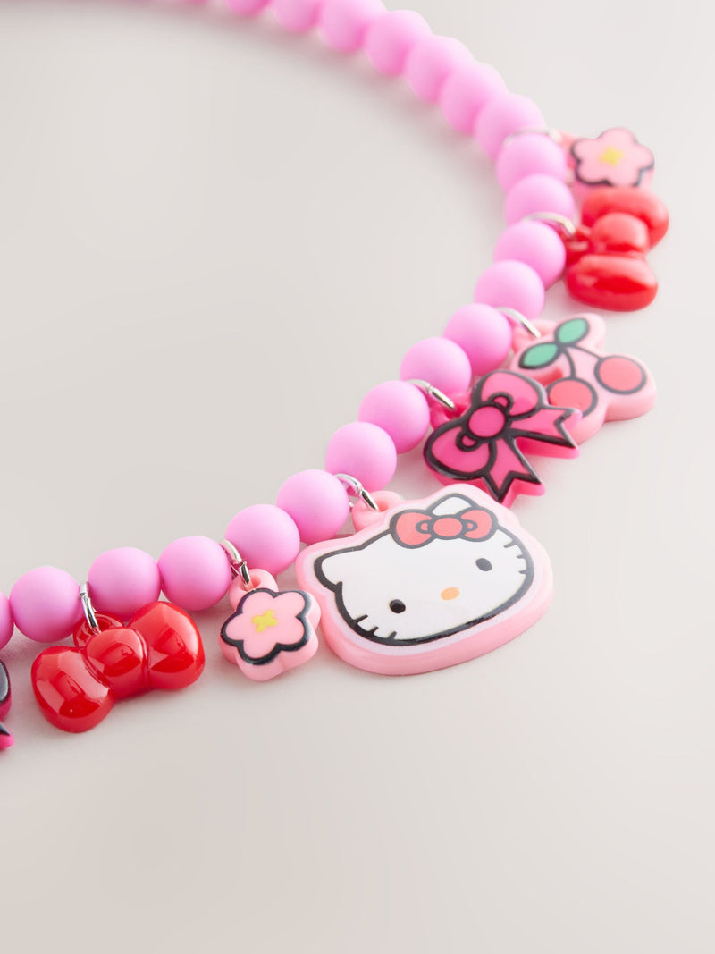 Hello Kitty pink plastic jewellery set (British brand)
